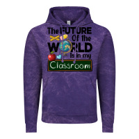 Cloud Purple the future of the world is in my classroom Vintage Hoodie - BarkalooDesign