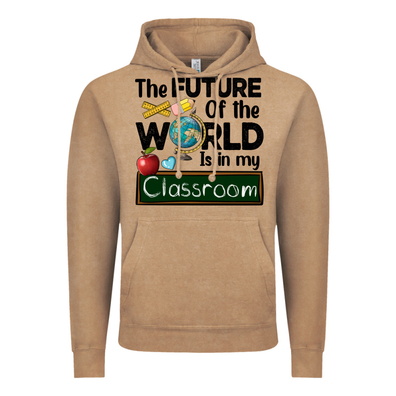 The Future Of The World Is In My Classroom Vintage Hoodie by BarkalooDesign | Teevron