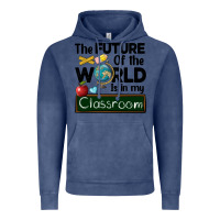 Vintage Denim the future of the world is in my classroom Vintage Hoodie - BarkalooDesign