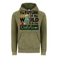 Vintage Olive the future of the world is in my classroom Vintage Hoodie - BarkalooDesign