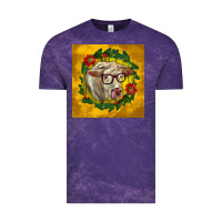 Cloud Purple christmas charolais cow face Vintage Tee - LillyAllenDesigns