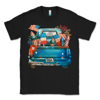 Black Customize USA truck Classic Tee - FaDigitalArtStudio