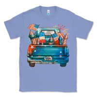 Colony Blue Customize USA truck Classic Tee - FaDigitalArtStudio