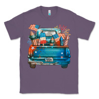 Lavender Customize USA truck Classic Tee - FaDigitalArtStudio
