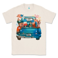 Natural Customize USA truck Classic Tee - FaDigitalArtStudio