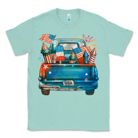 Seafoam Customize USA truck Classic Tee - FaDigitalArtStudio