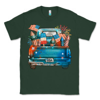 Sports Green Customize USA truck Classic Tee - FaDigitalArtStudio