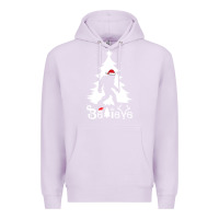 Lilac bigfoot christmas shirt Premium Hoodie - DesigneFamous