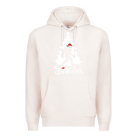 Pale Pink bigfoot christmas shirt Premium Hoodie - DesigneFamous