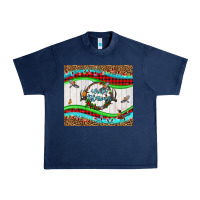 Navy winter blessings leopard Urban Heavy Tee - LillyAllenDesigns