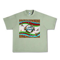 Oil Green winter blessings leopard Urban Heavy Tee - LillyAllenDesigns