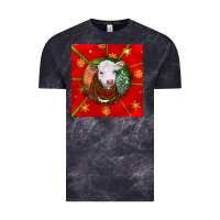 Cloud Black christmas hereford calf Vintage Tee - LillyAllenDesigns