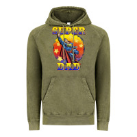 Vintage Olive super dad Vintage Hoodie - BarkalooDesign