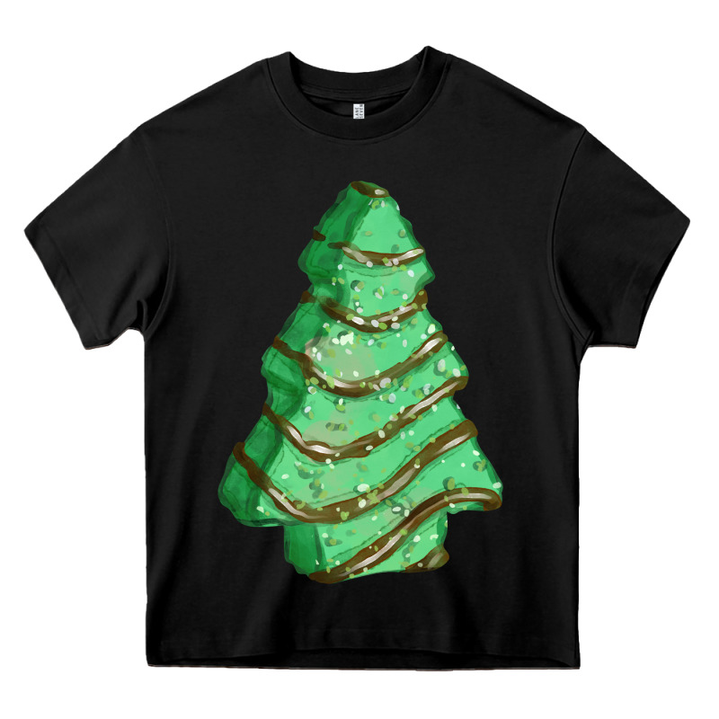 Green Christmas Cake Heavy Core Tee by FaDigitalArtStudio | Teevron
