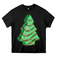 Black green christmas cake Heavy Core Tee - FaDigitalArtStudio