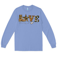 Colony Blue camouflage military boots love Long Sleeve Tee - Artiststas