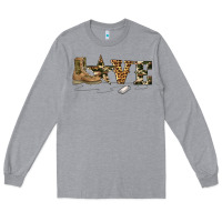 Heather Grey camouflage military boots love Long Sleeve Tee - Artiststas