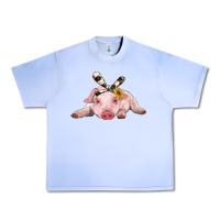 Grape Ice baby pig with cowhide ribbon Urban Heavy Tee - RanaPortraitStore