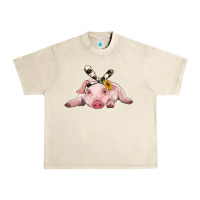 Sandshell baby pig with cowhide ribbon Urban Heavy Tee - RanaPortraitStore