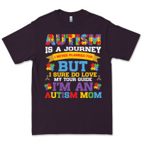 Plum lil autism mom Premium Tee - CowhideDigitalArt