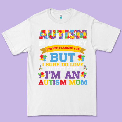 Lil Autism Mom Premium Tee Designed By Cowhidedigitalart