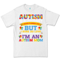 White lil autism mom Premium Tee - CowhideDigitalArt
