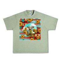 Oil Green Charolais Calf Gemstone Urban Heavy Tee - LillyAllenDesigns