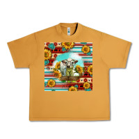 Peanut Butter Charolais Calf Gemstone Urban Heavy Tee - LillyAllenDesigns