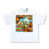 White Charolais Calf Gemstone Urban Heavy Tee - LillyAllenDesigns
