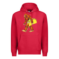 Cardinal bigfoot carrying taco Premium Hoodie - DesigneFamous