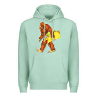 Seafoam bigfoot carrying taco Premium Hoodie - DesigneFamous