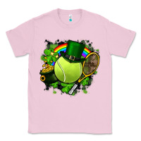 Bubblegum Pink St. Patrick's Day Tennis Classic Tee - FaDigitalArtStudio
