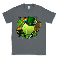 Charcoal Heather St. Patrick's Day Tennis Classic Tee - FaDigitalArtStudio