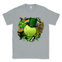 Heather Grey St. Patrick's Day Tennis Classic Tee - FaDigitalArtStudio