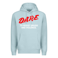 Blue Mist d a r e anti drugs Premium Hoodie - DesigneFamous