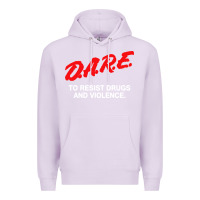 Lilac d a r e anti drugs Premium Hoodie - DesigneFamous