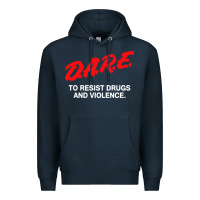 Navy d a r e anti drugs Premium Hoodie - DesigneFamous