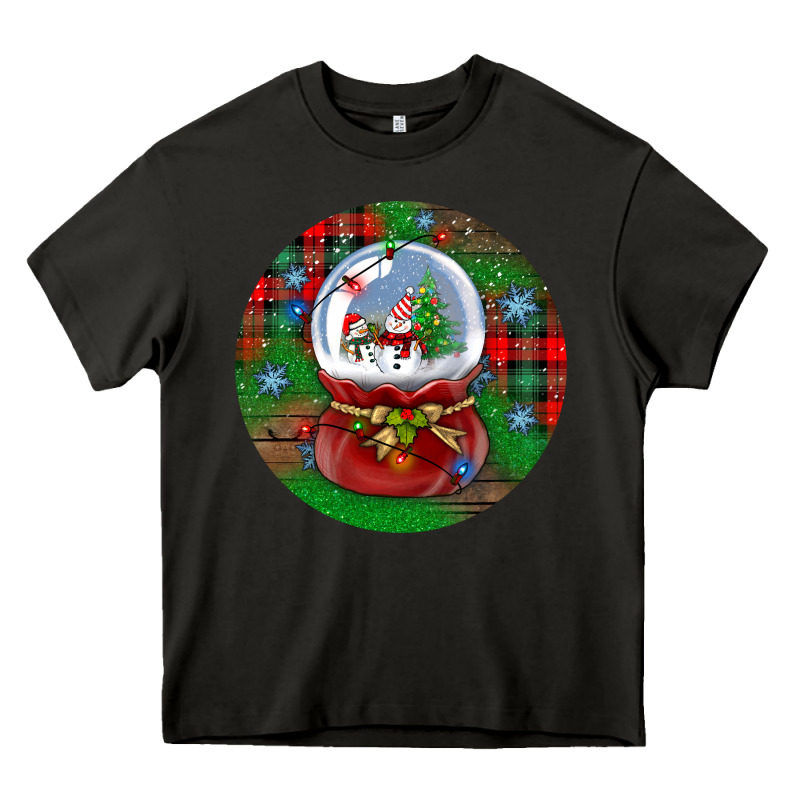 Snow Globe Christmas Ornament Heavy Core Tee by BundleAndBundleShop | Teevron