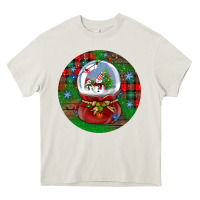 Cream snow globe christmas ornament Heavy Core Tee - BundleAndBundleShop