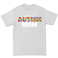 Dove Grey LIL Autism Mom Premium Tee - CowhideDigitalArt