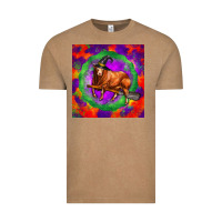 Vintage Coffee halloween red angus bull Vintage Tee - LillyAllenDesigns