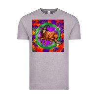 Vintage Zinc halloween red angus bull Vintage Tee - LillyAllenDesigns