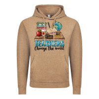 Vintage Coffee teachers change the world Vintage Hoodie - BarkalooDesign