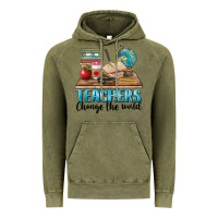 Vintage Olive teachers change the world Vintage Hoodie - BarkalooDesign