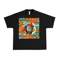 Black Hereford Bull Urban Heavy Tee - LillyAllenDesigns