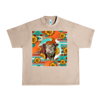 French Oak Hereford Bull Urban Heavy Tee - LillyAllenDesigns