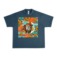 Midnight Navy Hereford Bull Urban Heavy Tee - LillyAllenDesigns
