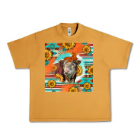 Peanut Butter Hereford Bull Urban Heavy Tee - LillyAllenDesigns