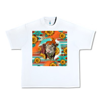 White Hereford Bull Urban Heavy Tee - LillyAllenDesigns