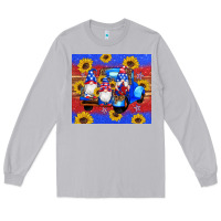 Moon Dust American flag gnomes truck sunflowers star leopard glitter Long Sleeve Tee - Artiststas